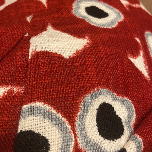 The Limited Red Poppy Flower Print Pattern Zip Closure 100% Cotton Skirt. - Picture 6 of 6